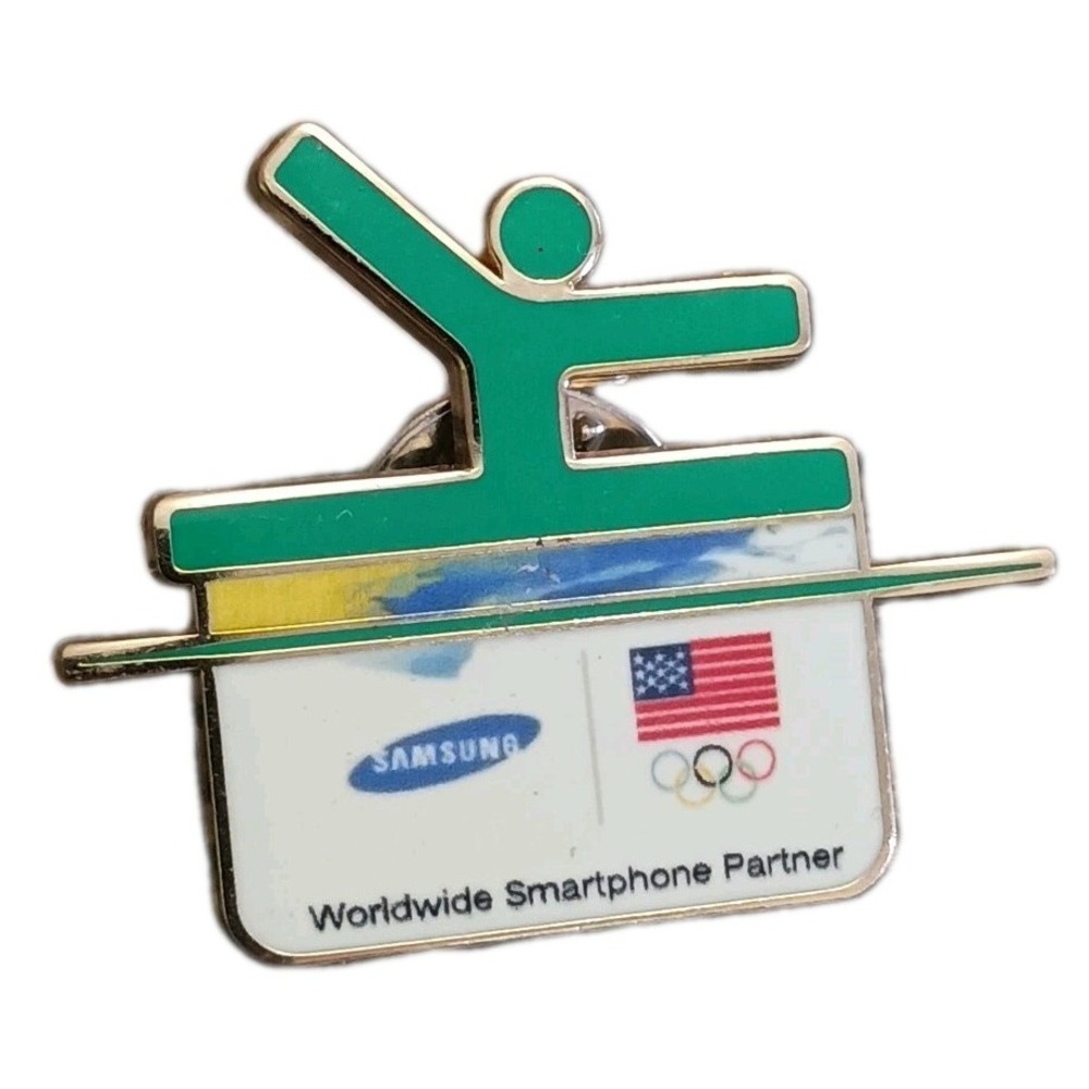 2016 Rio Samsung USA Olympic Gymnastics Sponsor Lapel Hat Pin 36USC220506